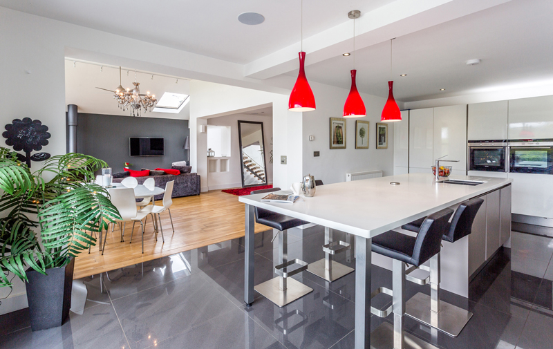 Formal dining rooms tend to be a thing of the past in new homes, with the rising popularity of open-plan kitchen/diners, where meals can be prepared while chatting to diners