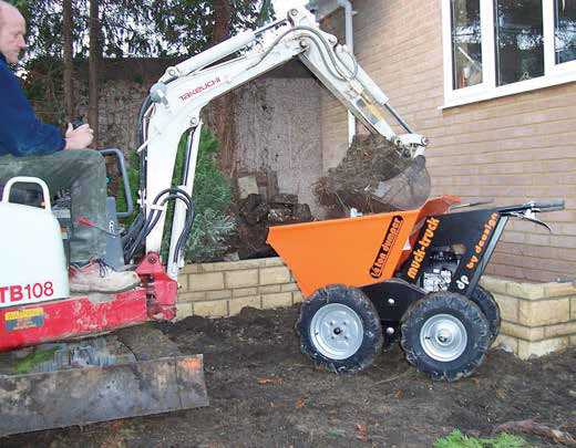 Minidiggers and dumpers should be operated by certified drivers